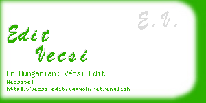 edit vecsi business card
