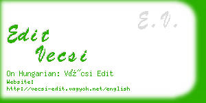 edit vecsi business card